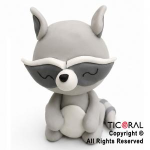 ADORNO ANIMALITO DEL BOSQUE MAPACHE A. PORCELANA FRIA x 1